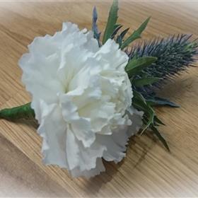 fwthumbButtonhole White Carnation with Eryngium.jpg